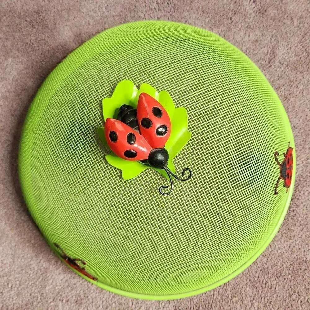 Ladybug Wire Mesh Food Covers (2)